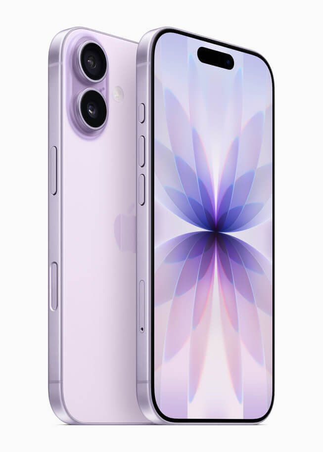 iPhone 17 visto de frente e de costas